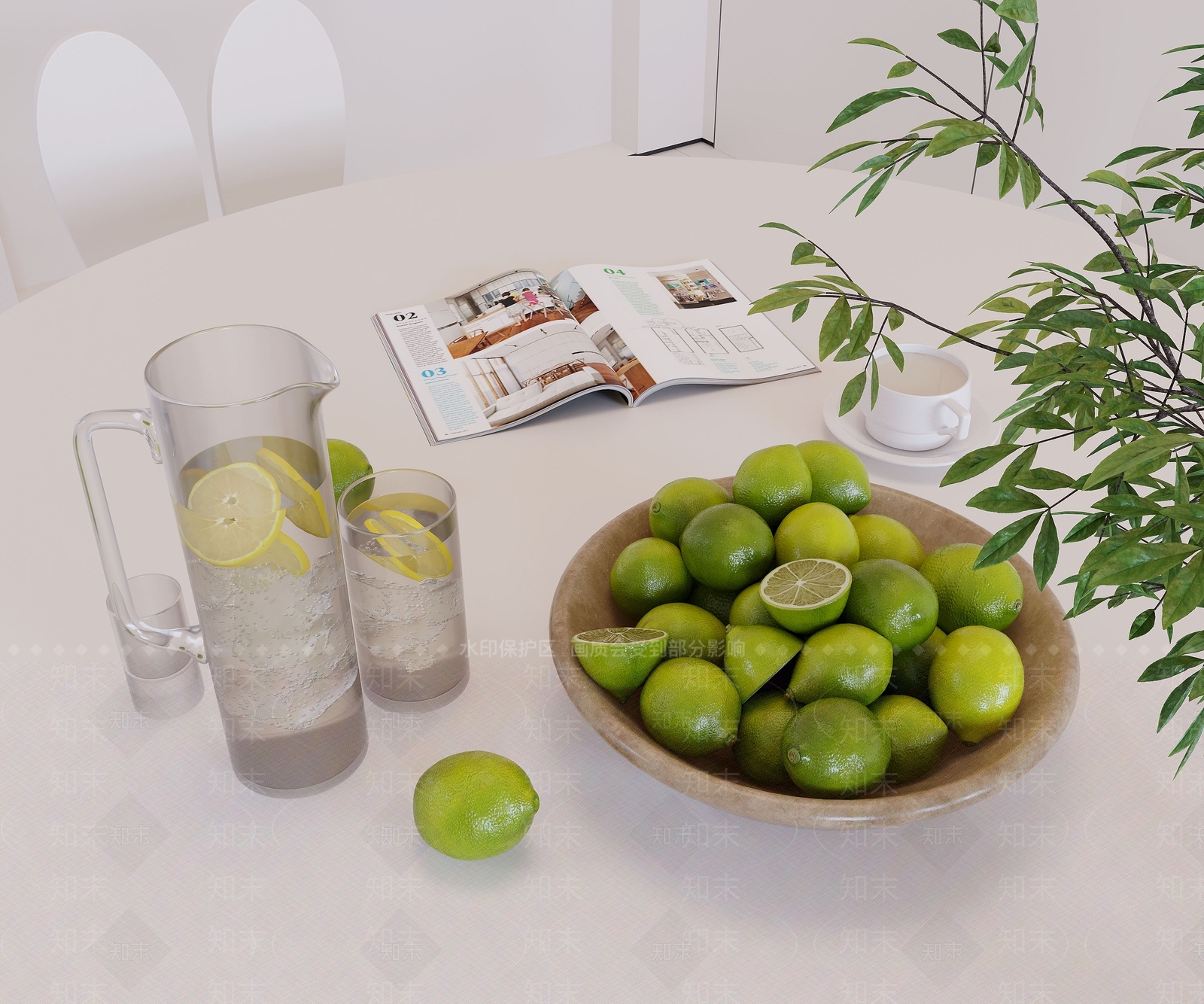 水果蔬菜3D模型下载【ID:1137874653】