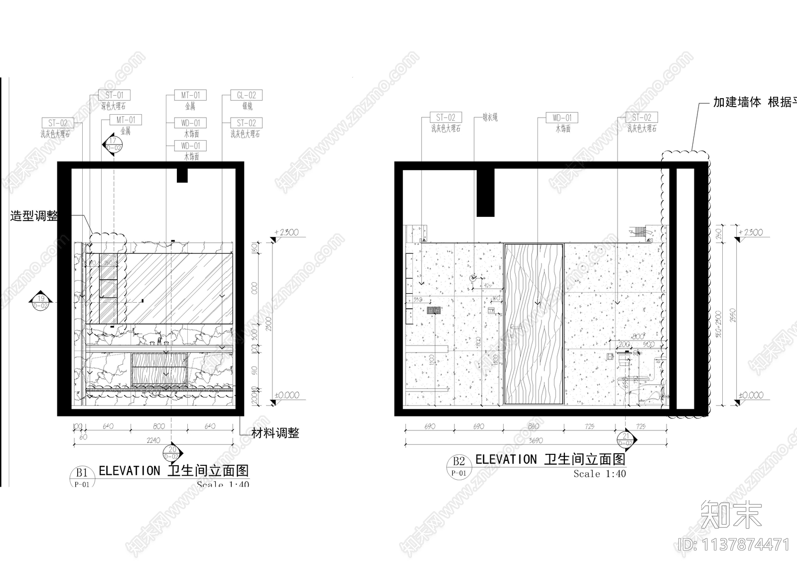 酒店客房标单人房cad施工图下载【ID:1137874471】