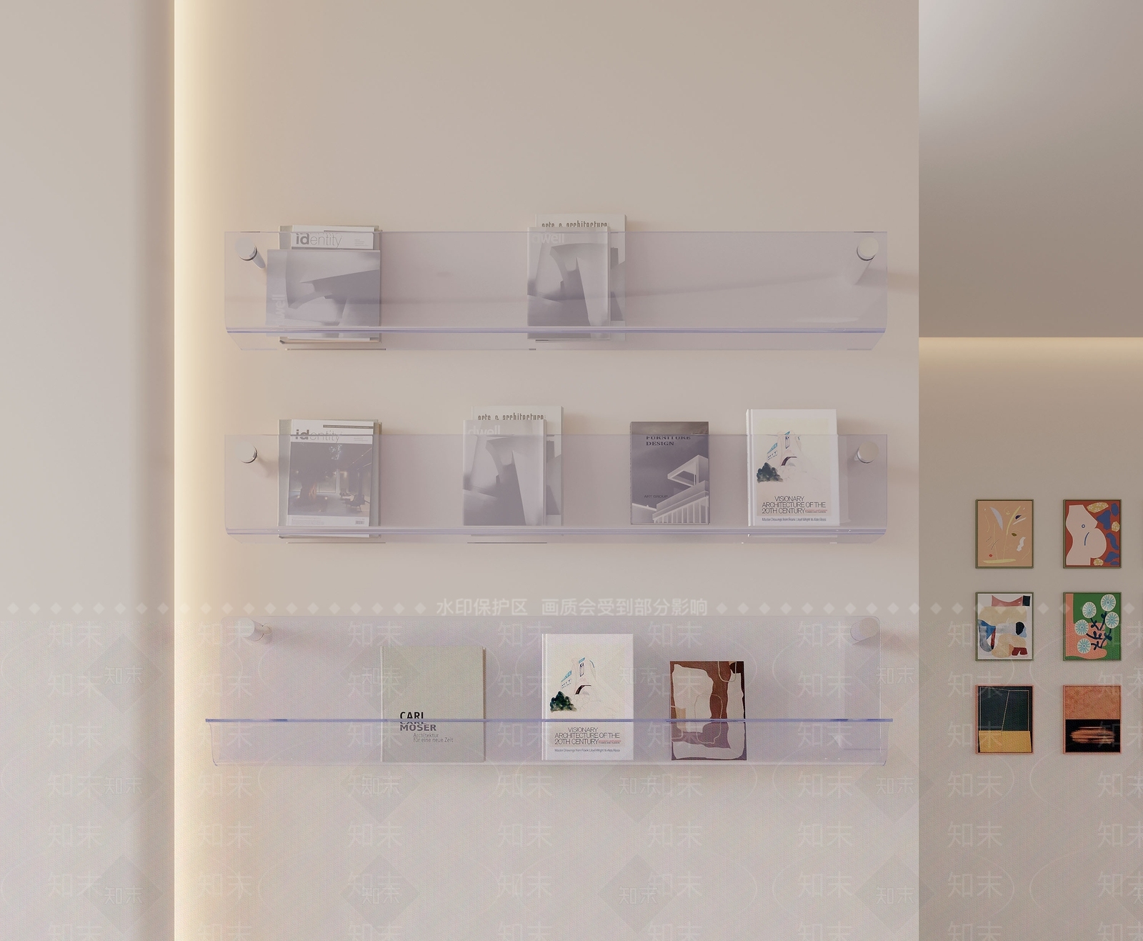 现代书架3D模型下载【ID:1137876038】