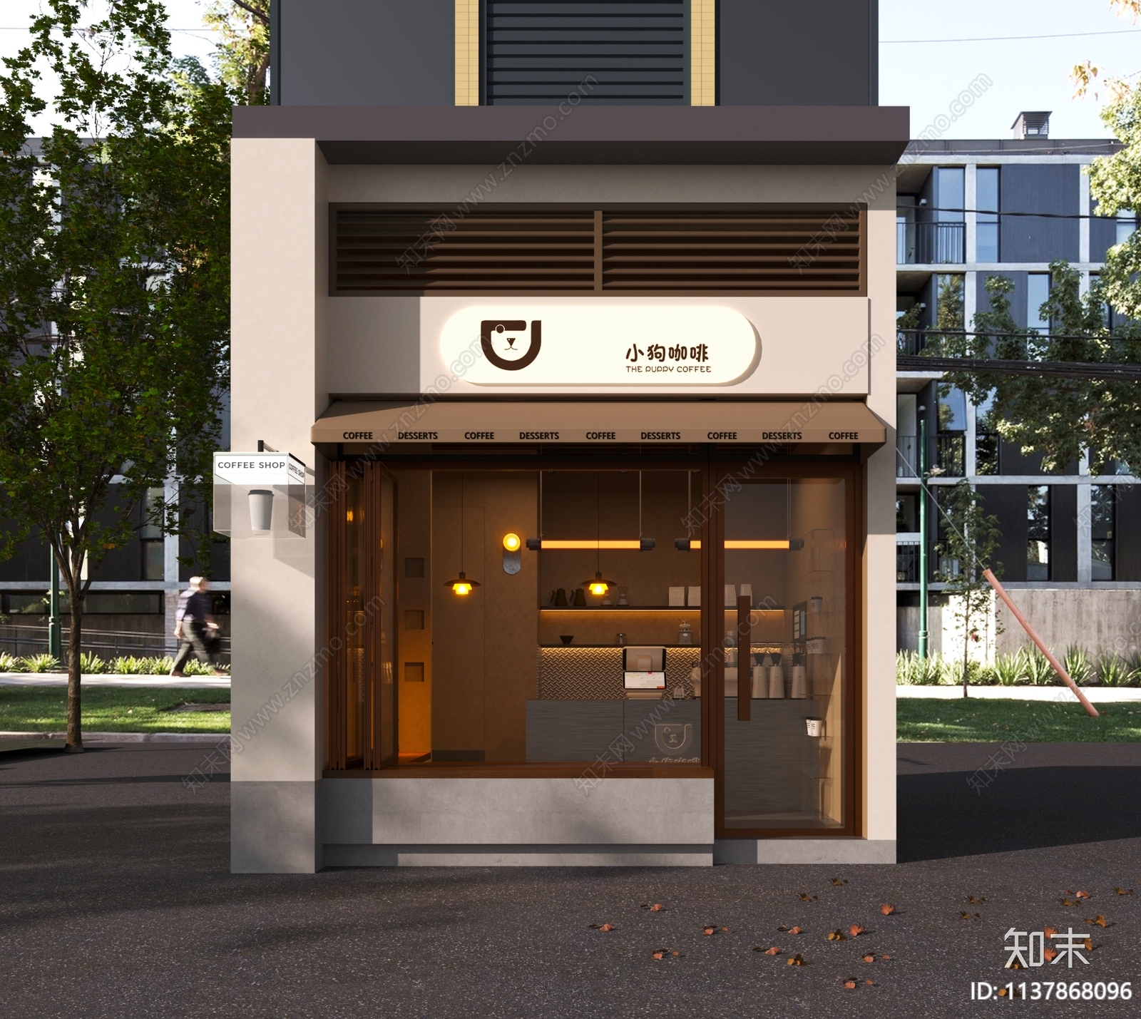 现代咖啡店3D模型下载【ID:1137868096】