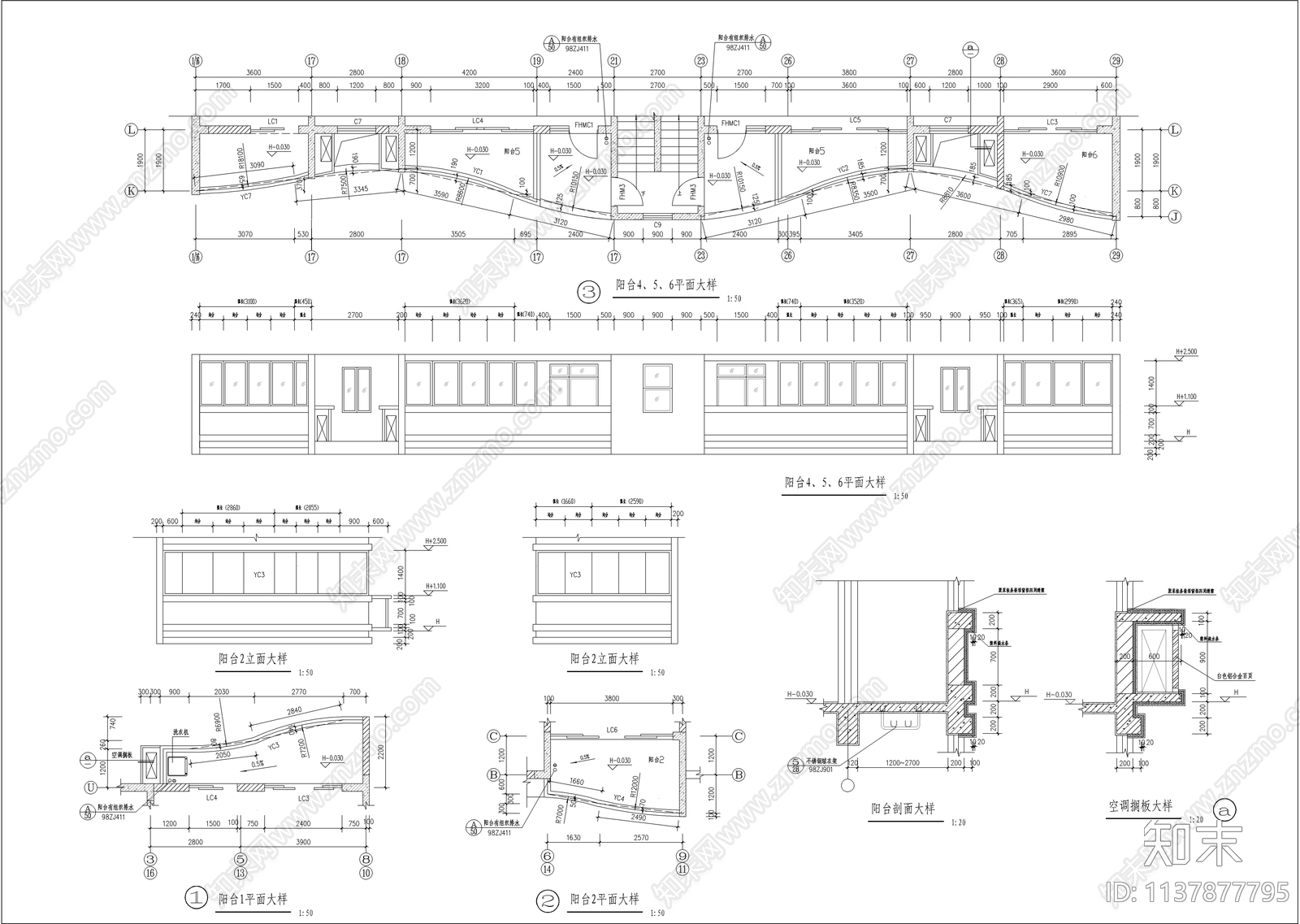 某24层商住楼建筑cad施工图下载【ID:1137877795】