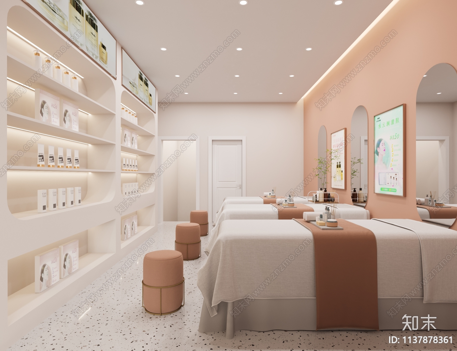 现代美容SPA店3D模型下载【ID:1137878361】