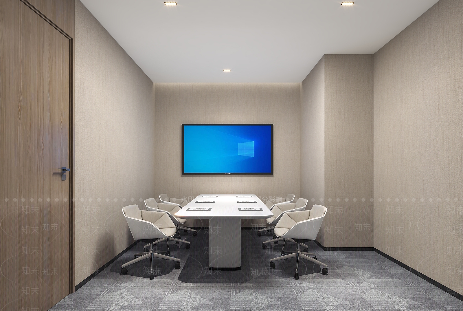 现代洽谈会议室3D模型下载【ID:1137879651】