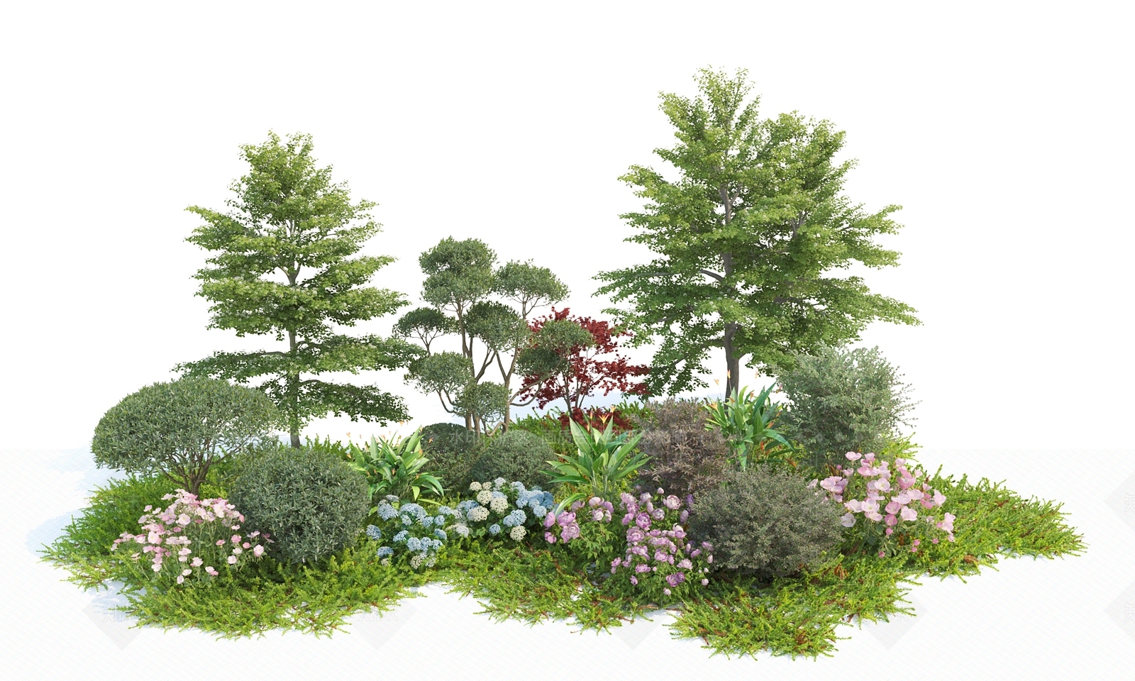 花坛3D模型下载【ID:1137886337】