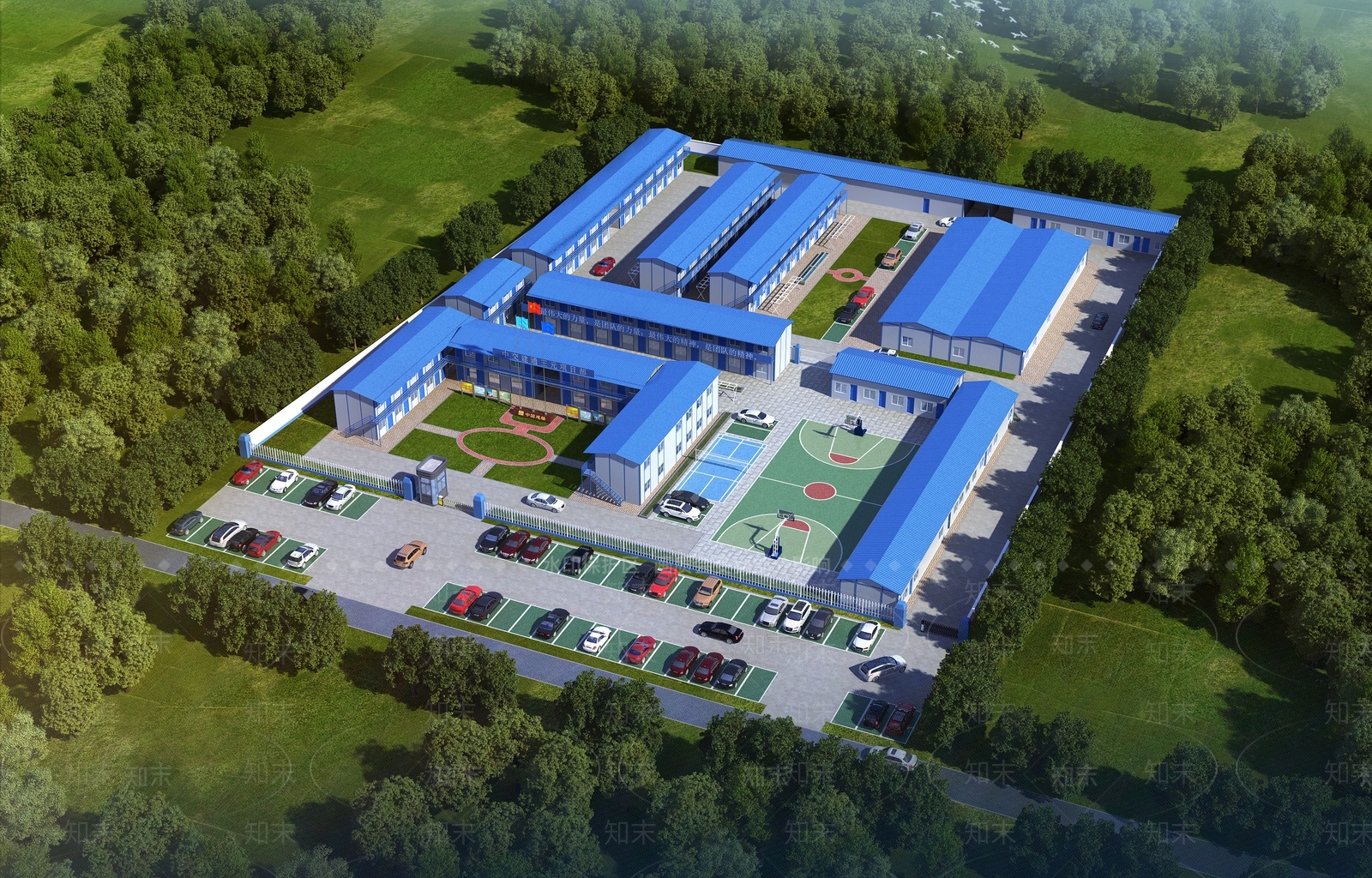 现代活动板房3D模型下载【ID:1137890161】