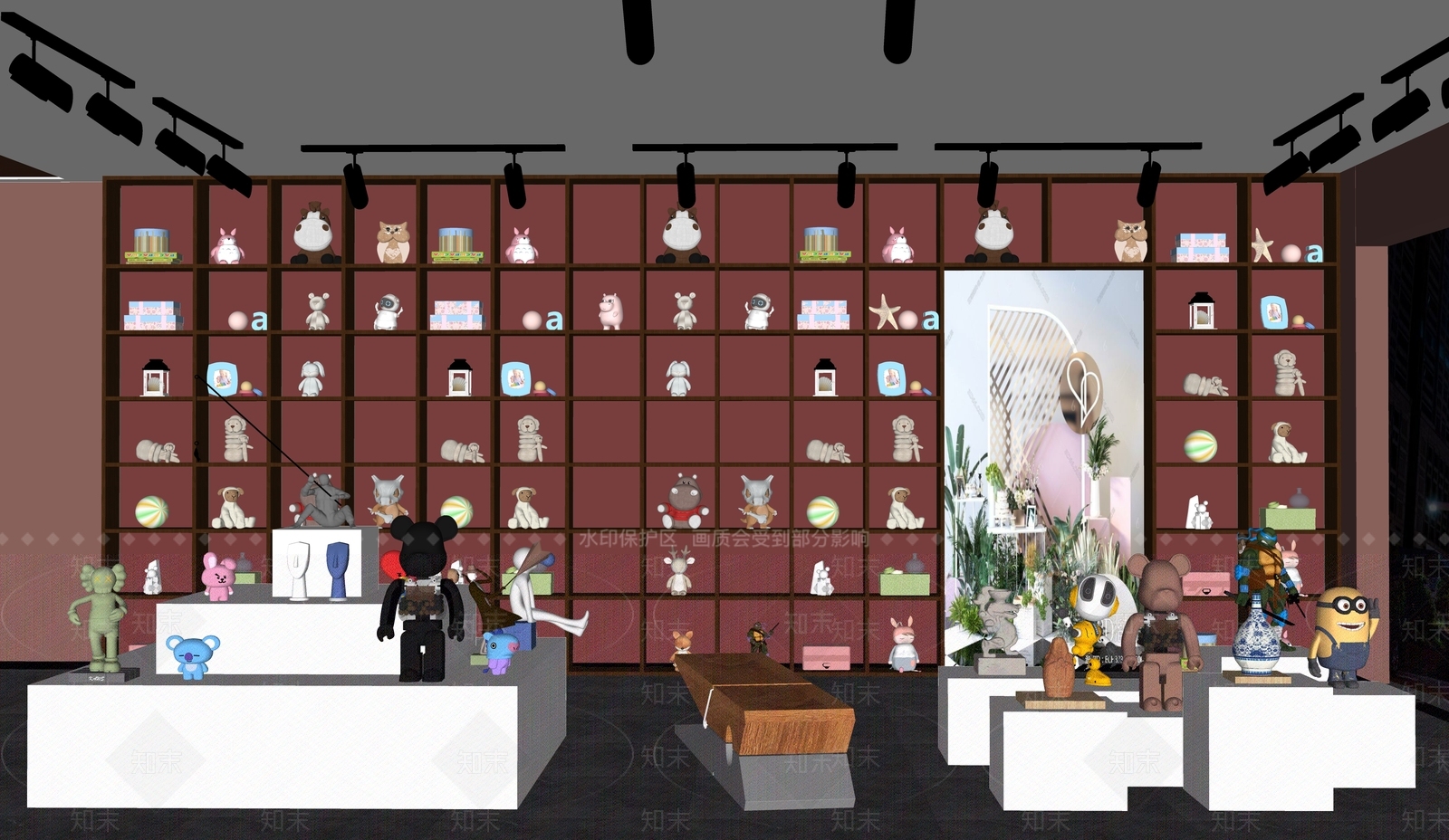 现代玩具礼品店SU模型下载【ID:1137890137】
