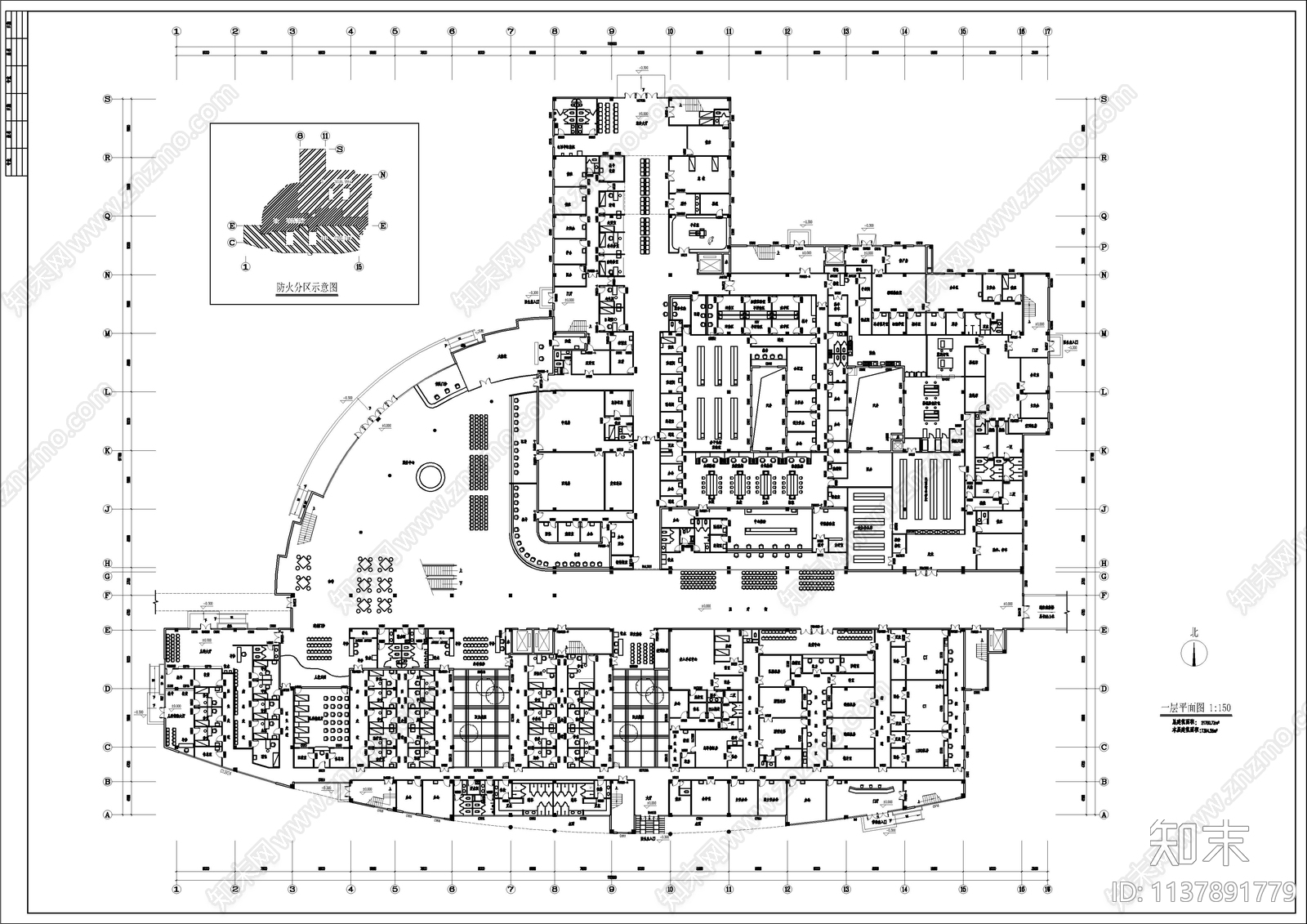 142套医院建筑cad施工图下载【ID:1137891779】