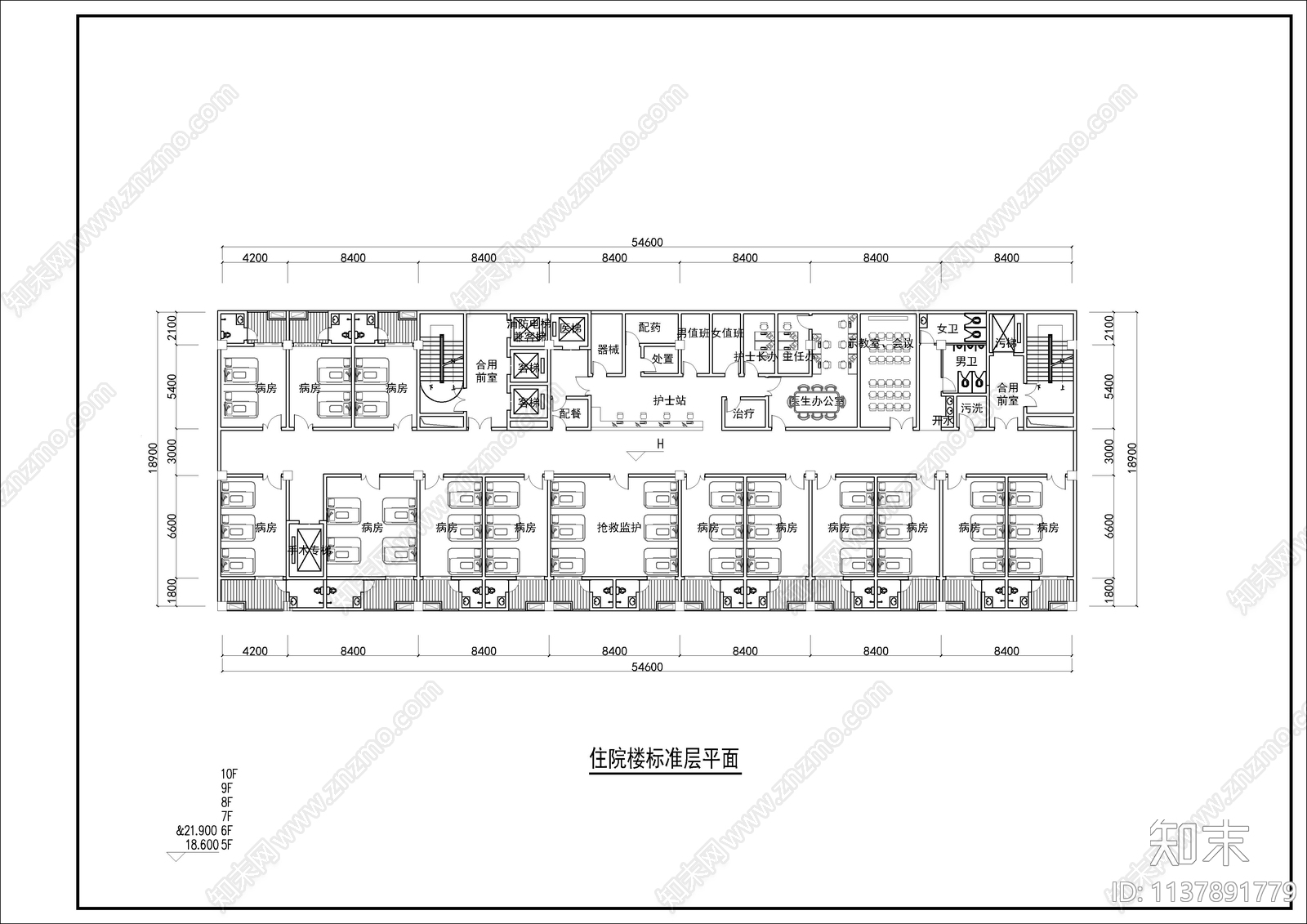 142套医院建筑cad施工图下载【ID:1137891779】