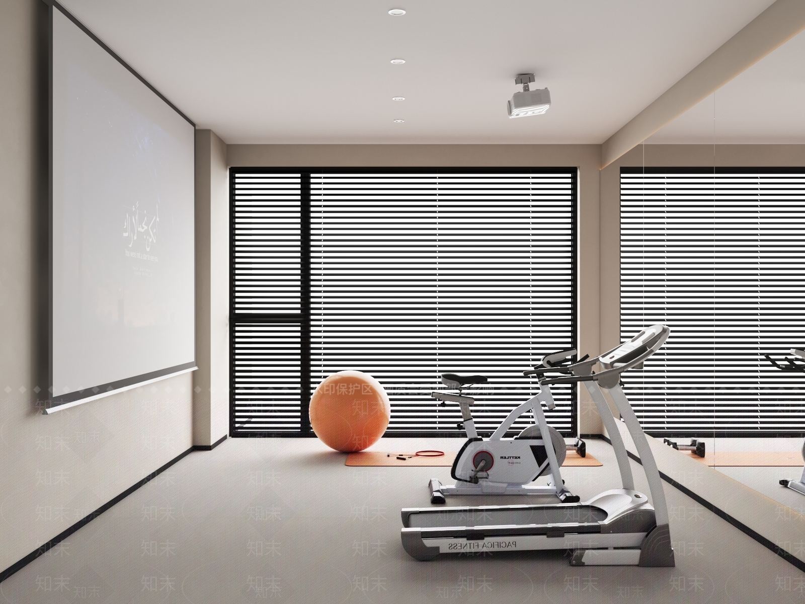 现代家居健身房3D模型下载【ID:1137892902】