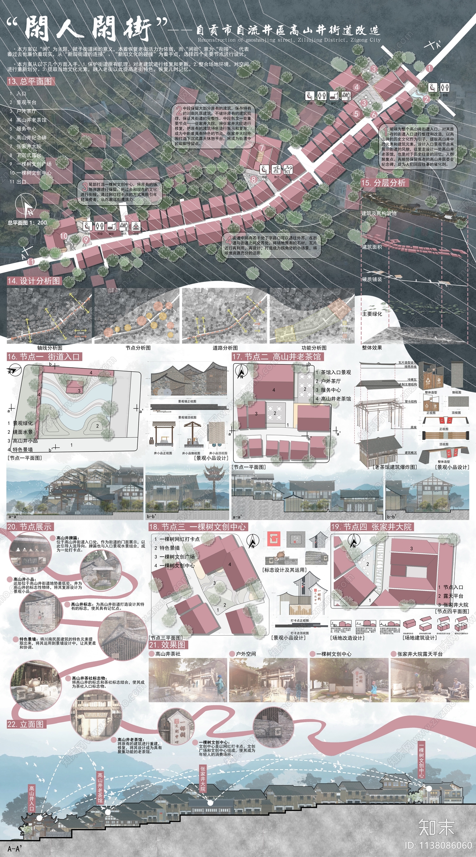 中式老旧街道景观改造SU模型下载【ID:1138086060】