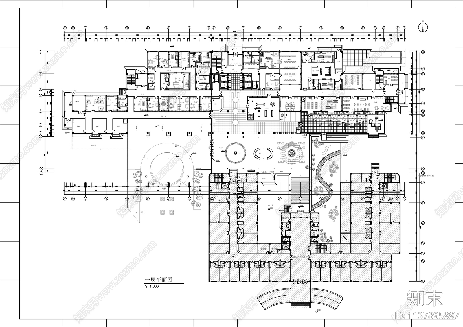 40套医院室内装修平面图施工图下载【ID:1137895997】