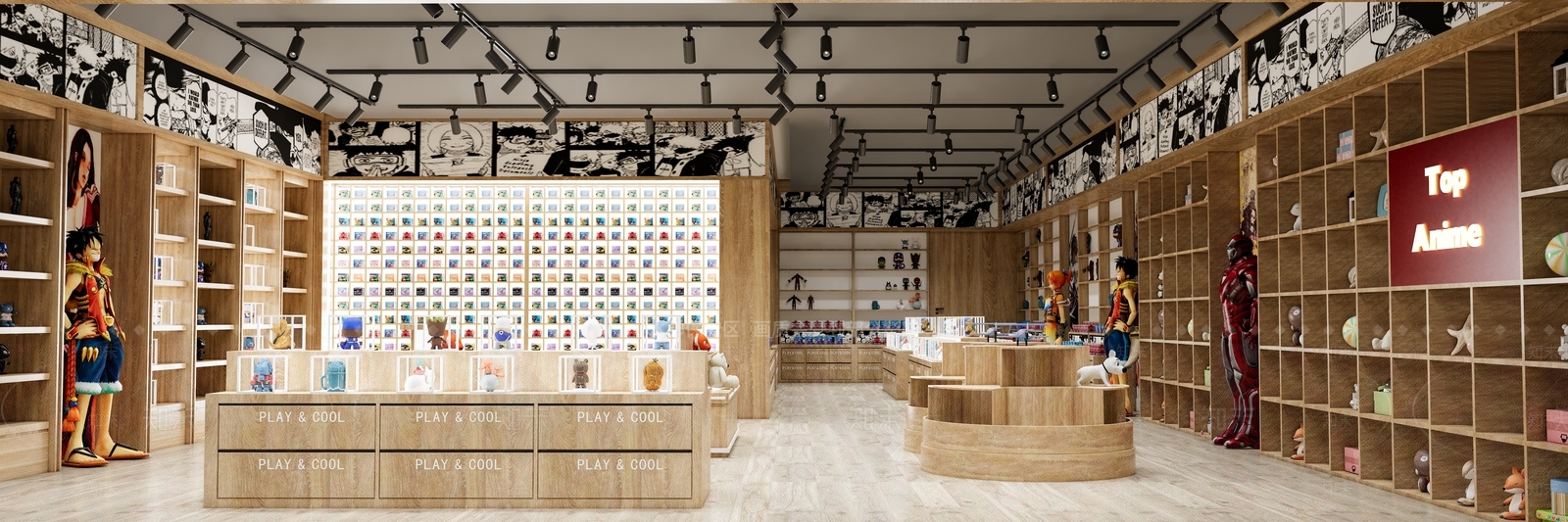 现代玩具礼品店SU模型下载【ID:1137905643】