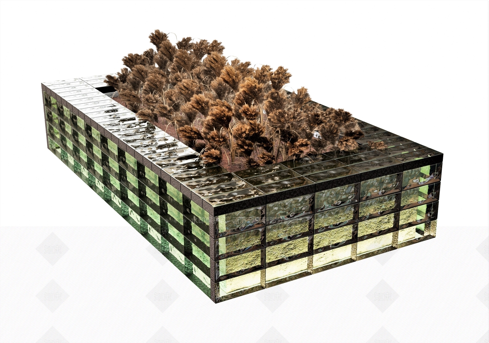 植物花槽SU模型下载【ID:1137912336】