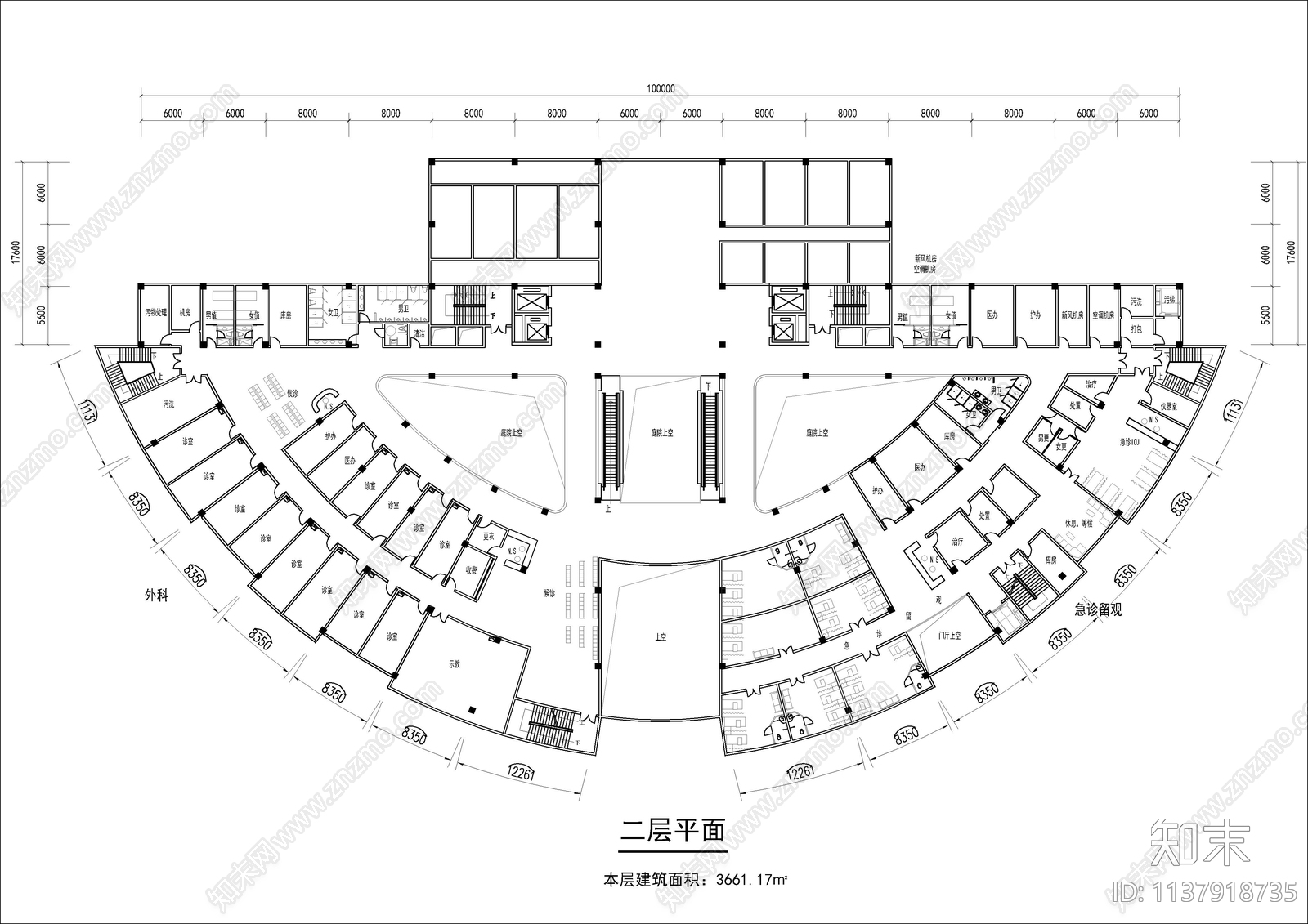 7套医院建筑cad施工图下载【ID:1137918735】