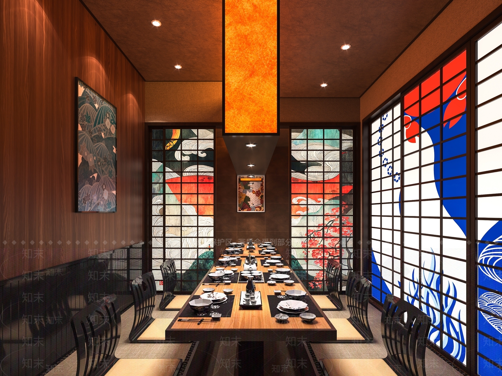 日式餐厅包厢3D模型下载【ID:1137925833】