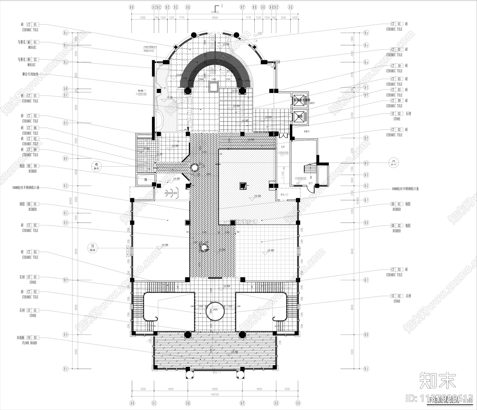 金康博健身会所cad施工图下载【ID:1137929613】