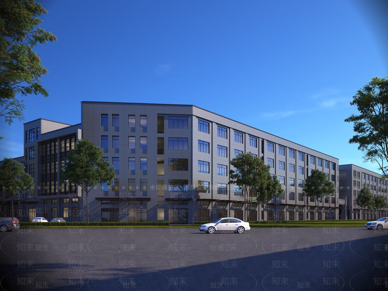现代沿街厂房3D模型下载【ID:1137932863】