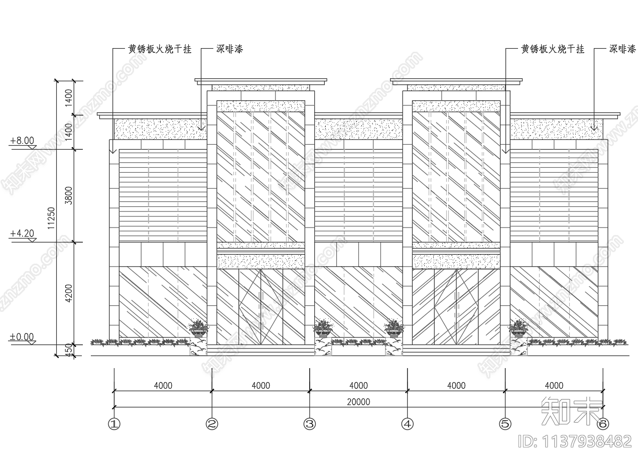 小型沿街商铺建筑施工图下载【ID:1137938482】