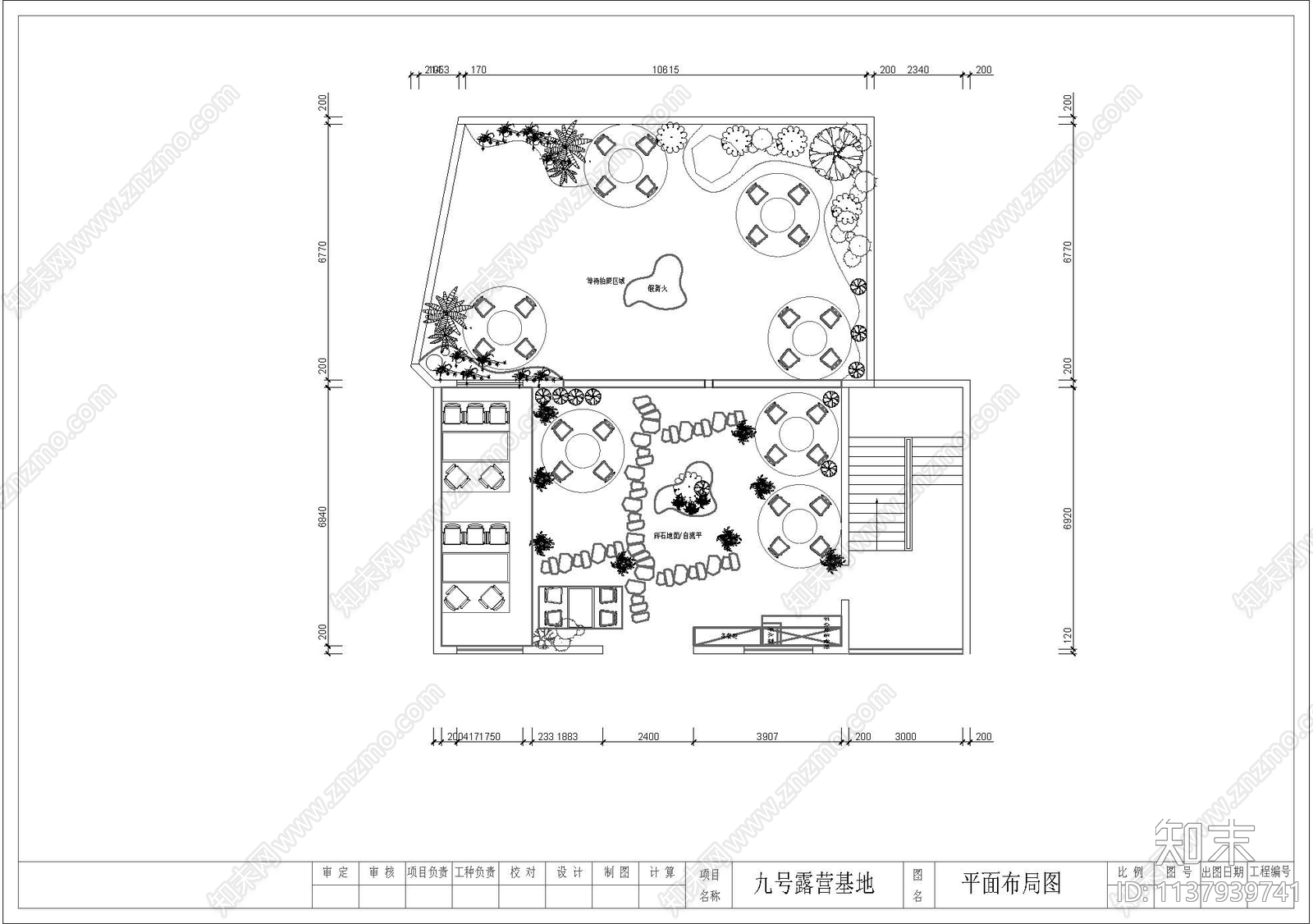 室内围炉煮茶cad施工图下载【ID:1137939741】