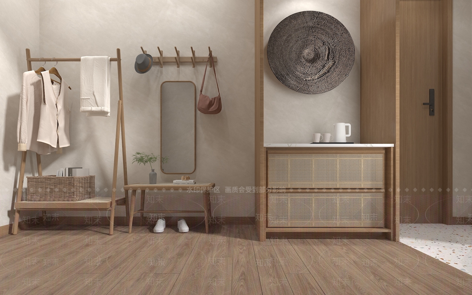 现代衣架3D模型下载【ID:1137949474】