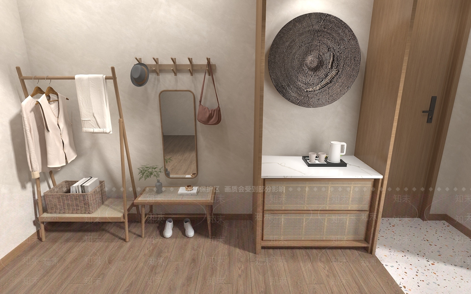 现代衣架3D模型下载【ID:1137949474】