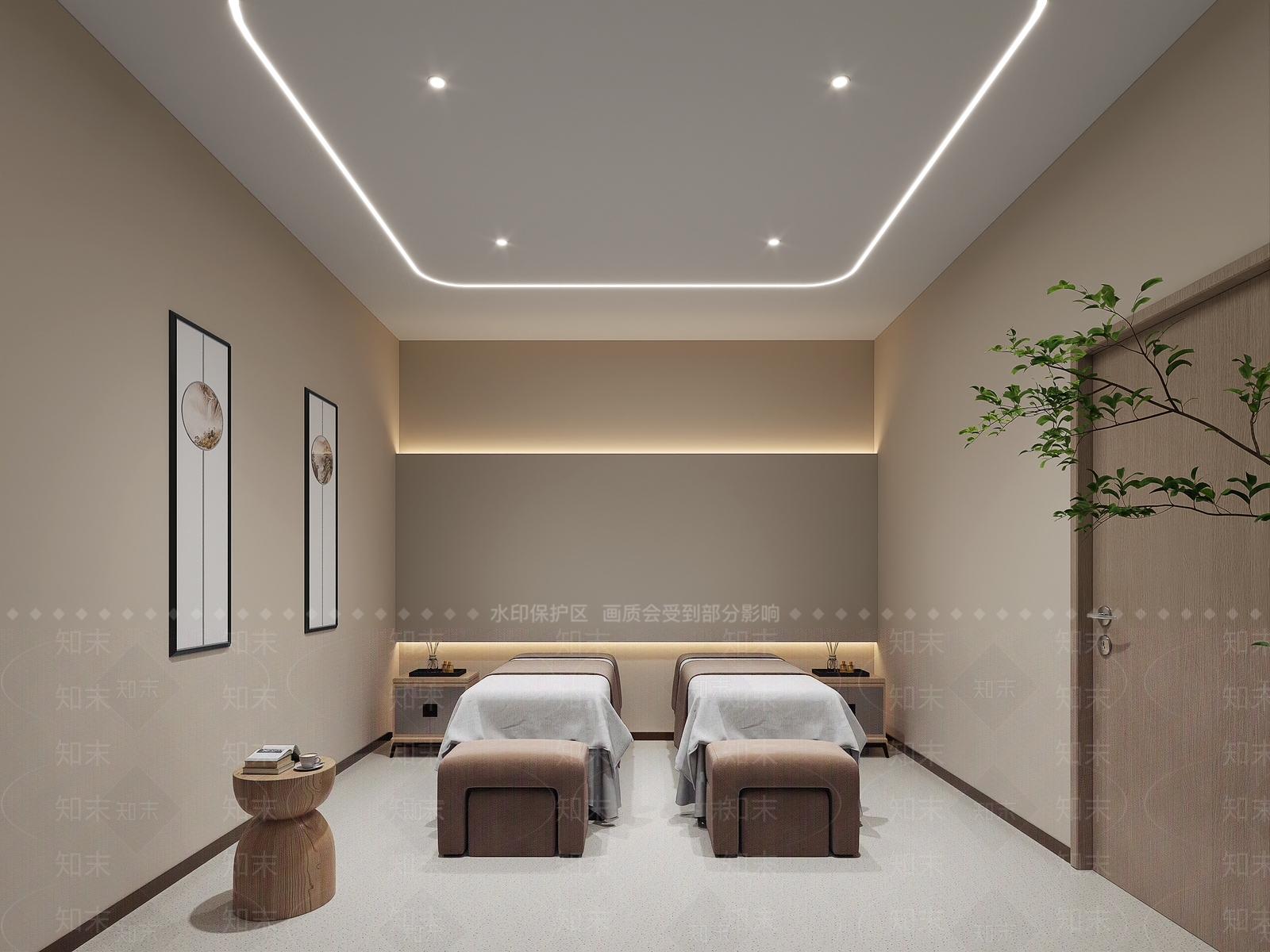 现代美容SPA理疗室3D模型下载【ID:1137962659】