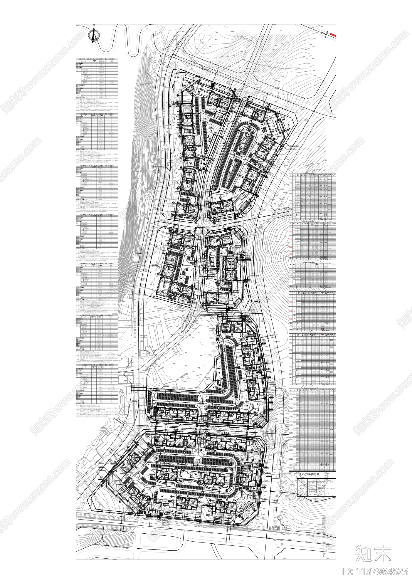 仙女湖镇安置房建筑cad施工图下载【ID:1137964825】