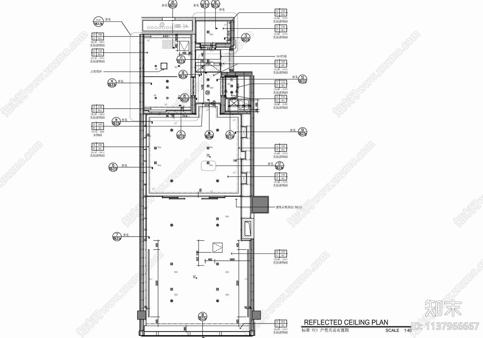 80㎡酒店豪华双人间室内cad施工图下载【ID:1137966667】