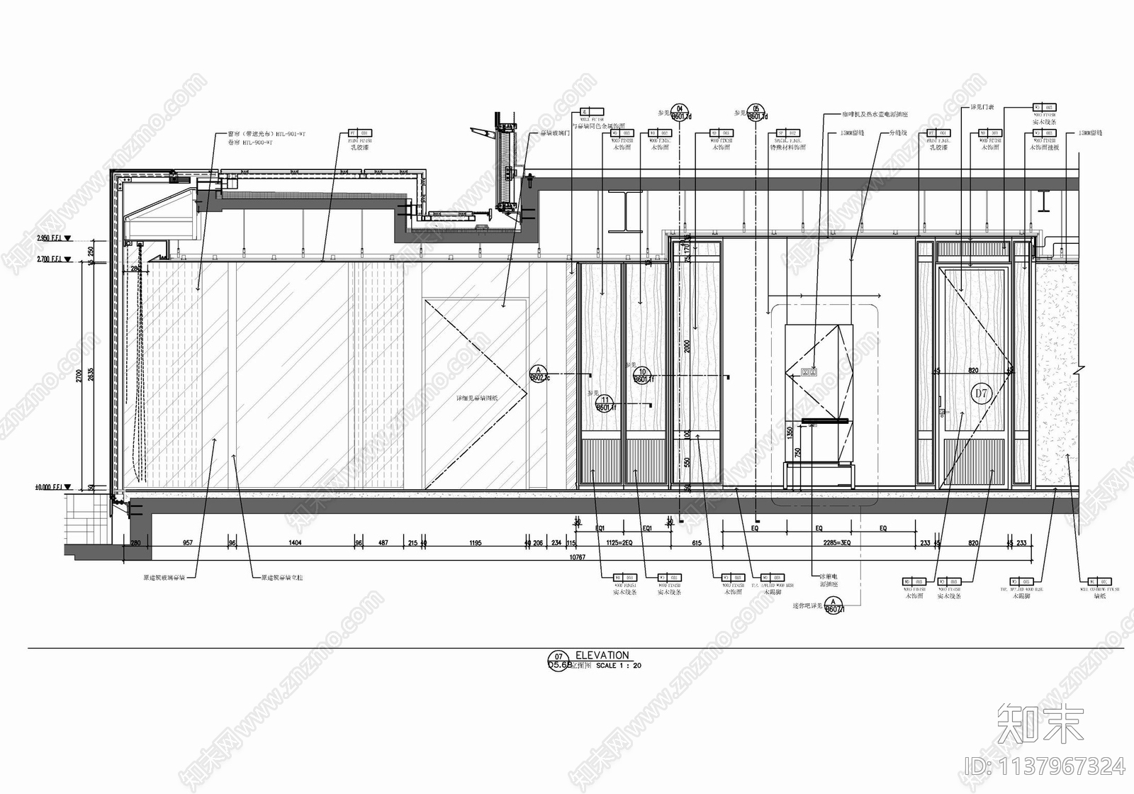 150㎡酒店豪华客房套房室内cad施工图下载【ID:1137967324】