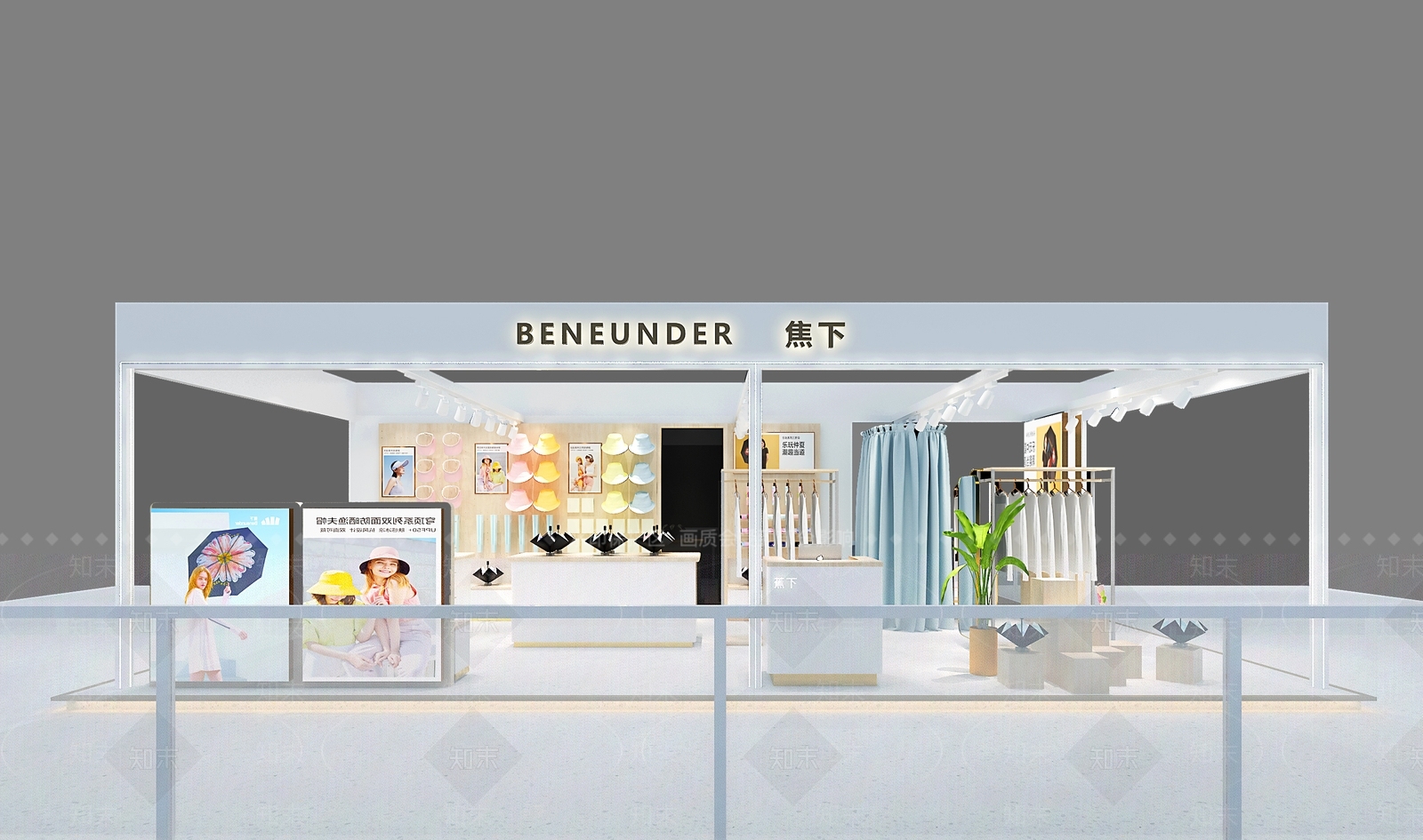 现代商场服装店3D模型下载【ID:1137971839】