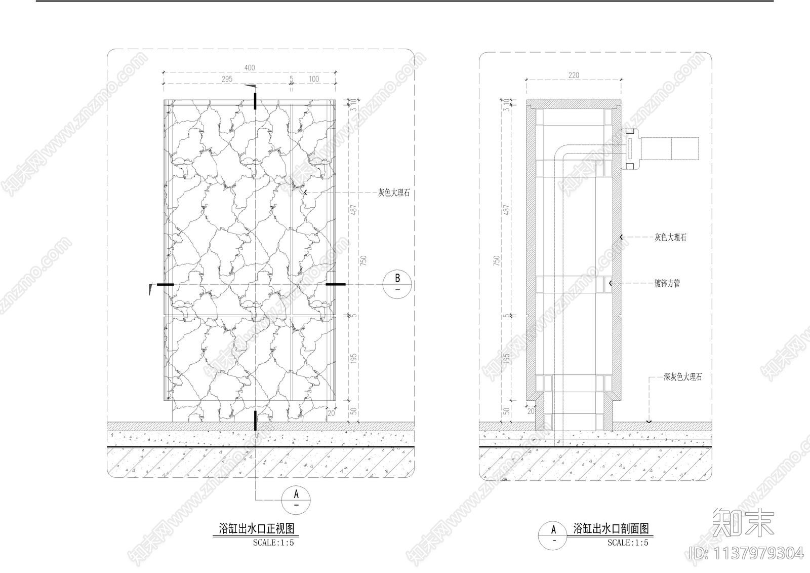 酒店连通房套房客房cad施工图下载【ID:1137979304】