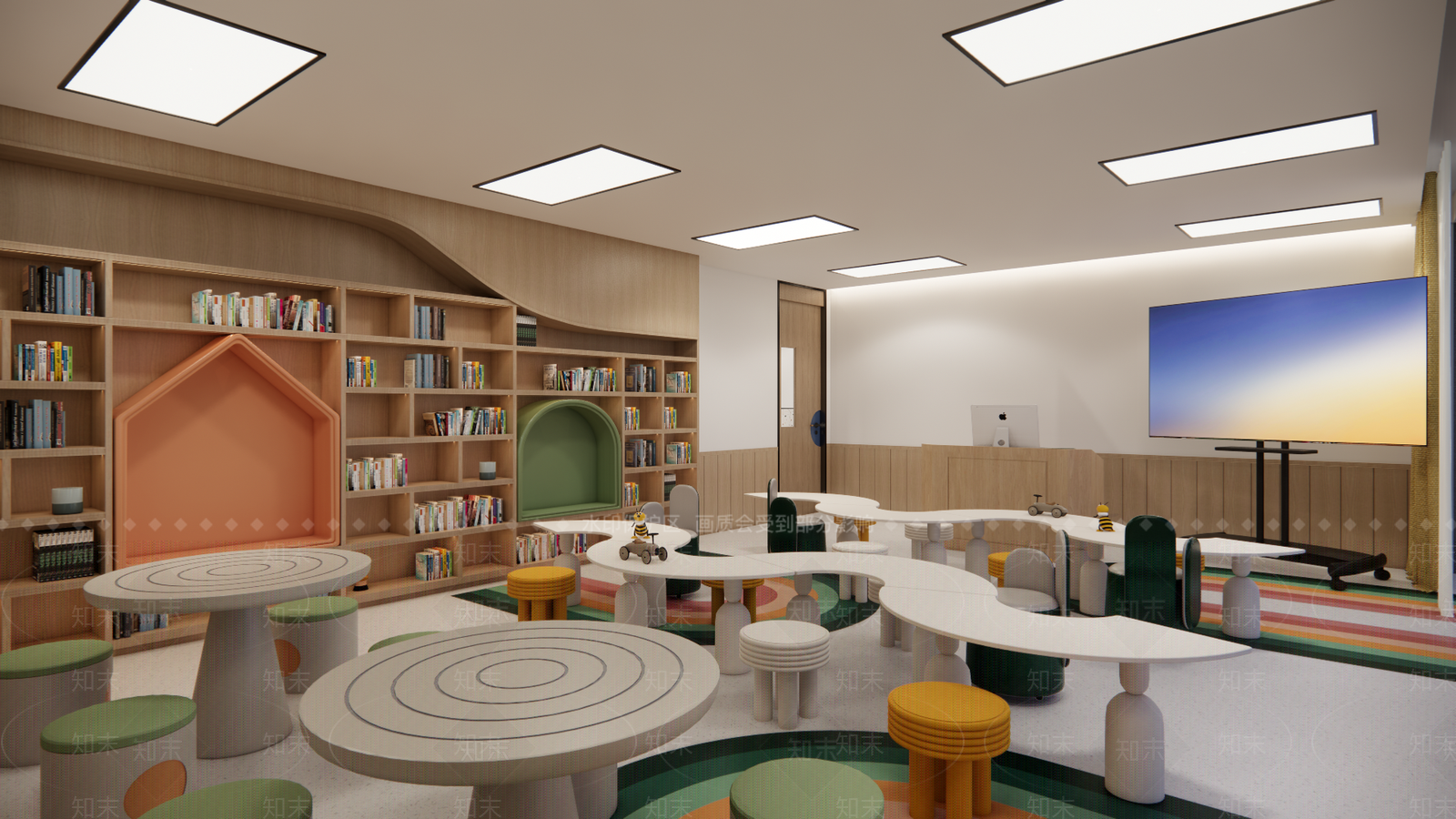 学校教室SU模型下载【ID:1137982019】