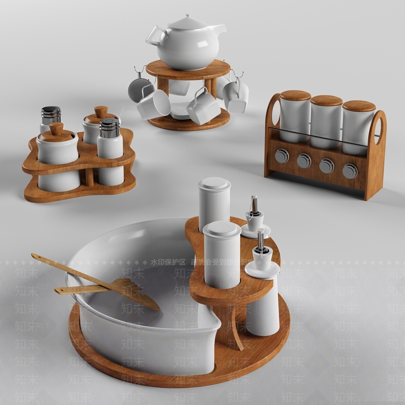 茶具SU模型下载【ID:1137983150】