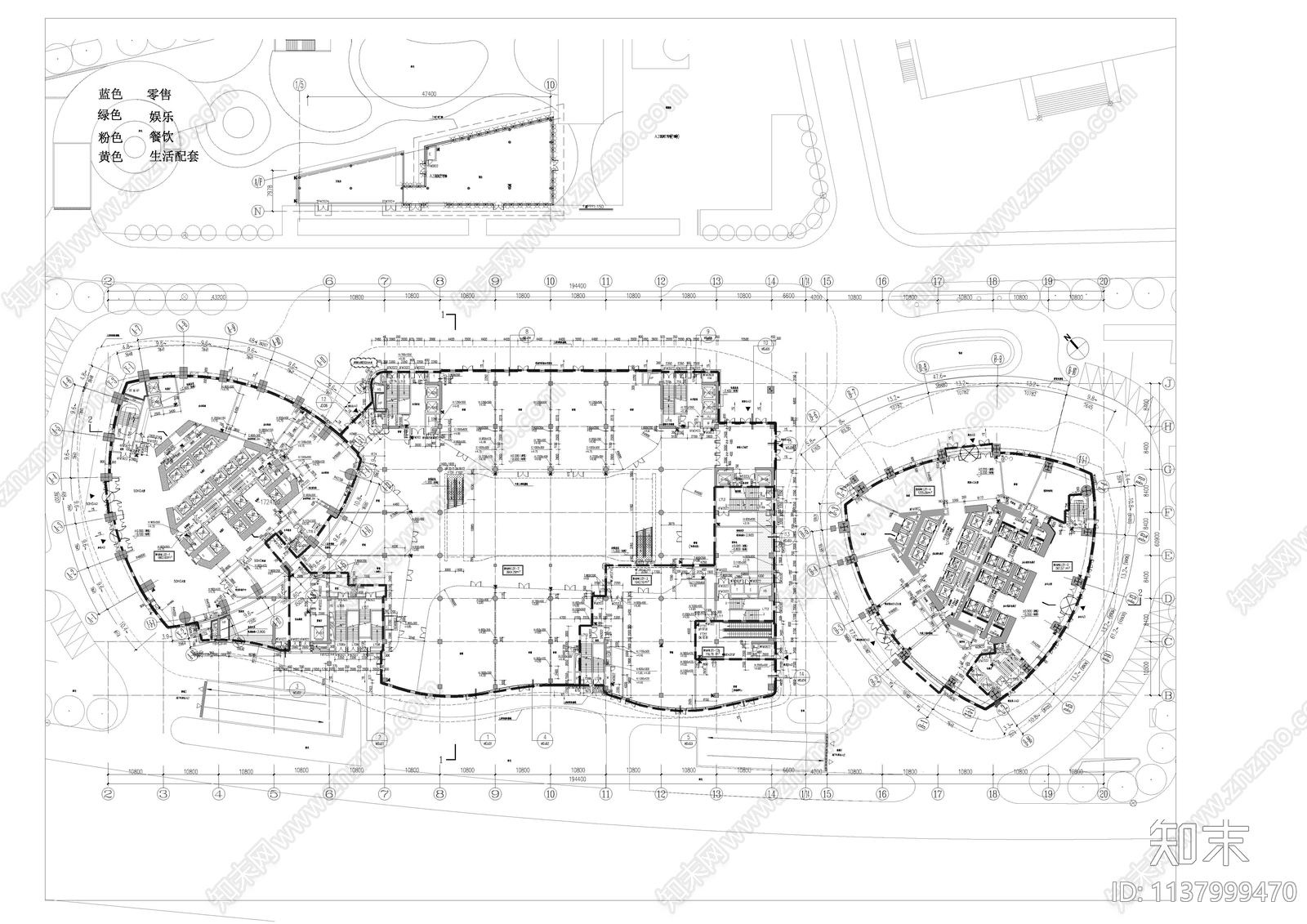 厦门世茂海峡大厦建筑施工图下载【ID:1137999470】