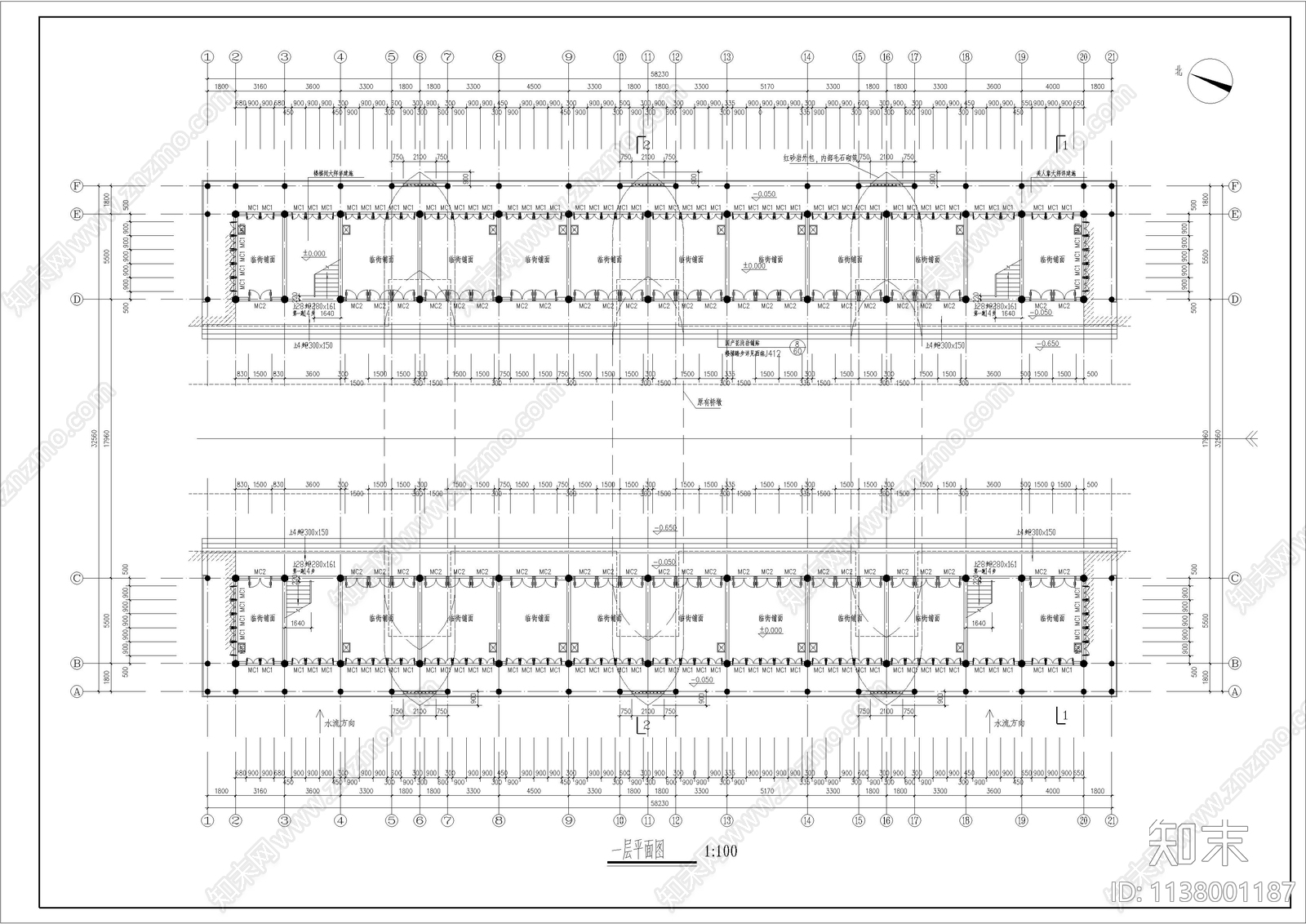 南方某跨河古建改造施工图下载【ID:1138001187】