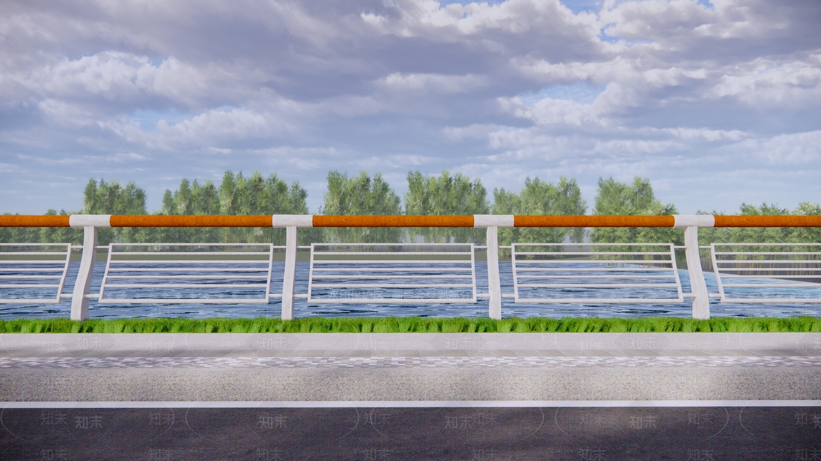 现代不锈钢栏杆SU模型下载【ID:1138003649】