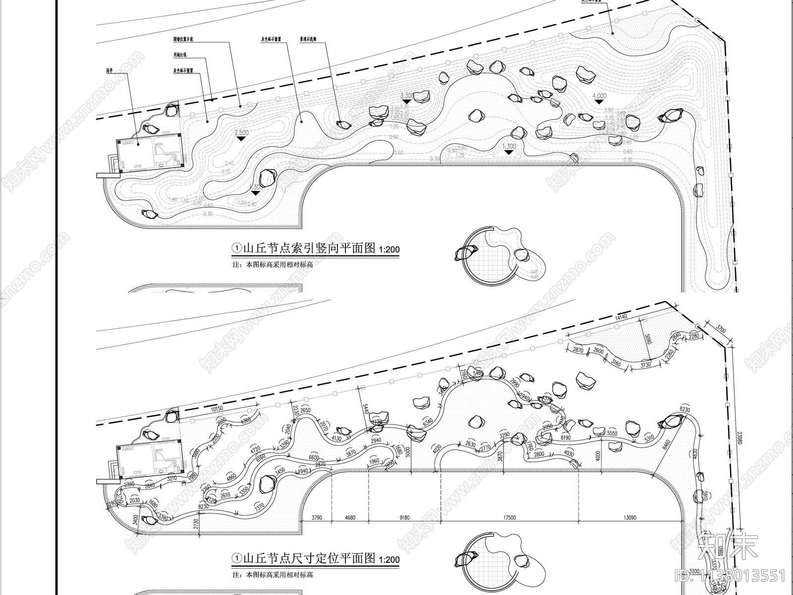 办公环境景观效果图cad施工图下载【ID:1138013551】