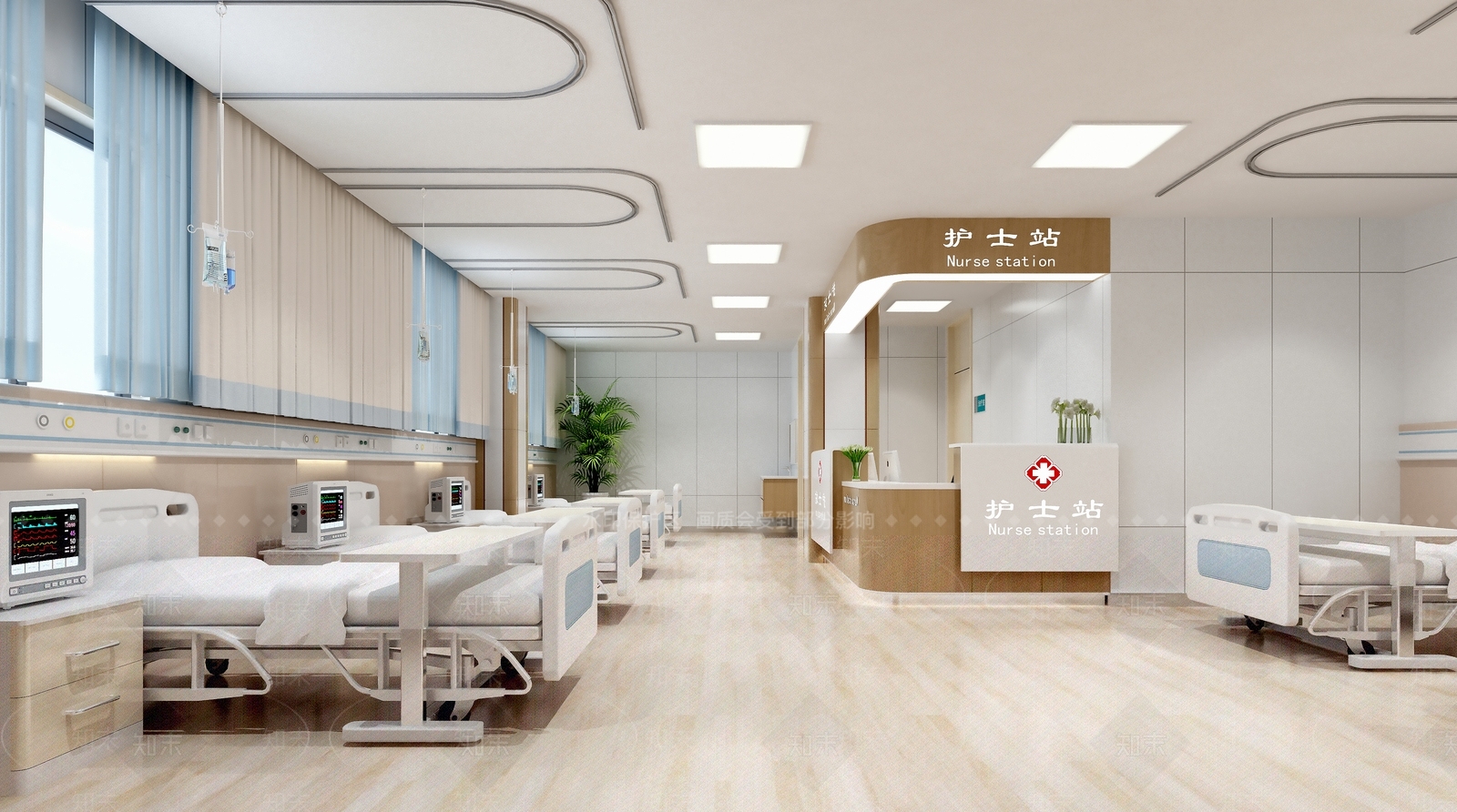 现代病房3D模型下载【ID:1138070031】