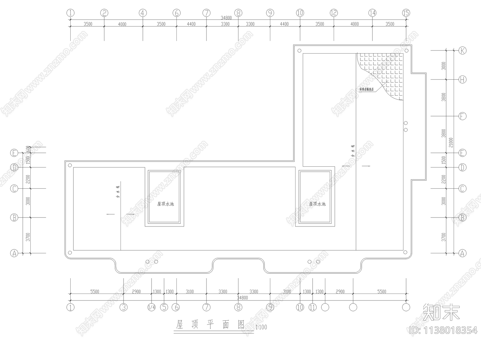 安置楼建筑cad施工图下载【ID:1138018354】