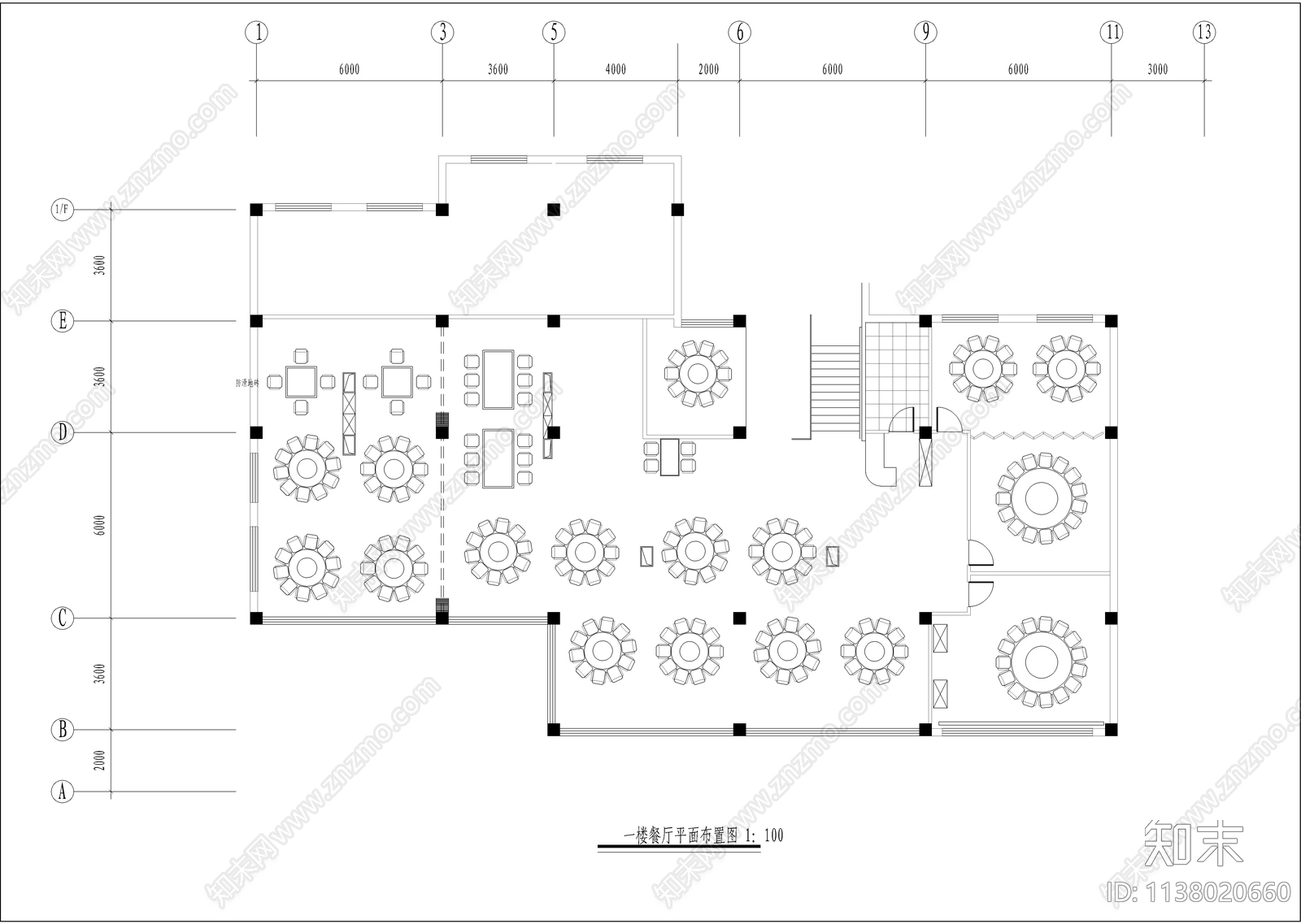 宾馆室内改造工程cad施工图下载【ID:1138020660】