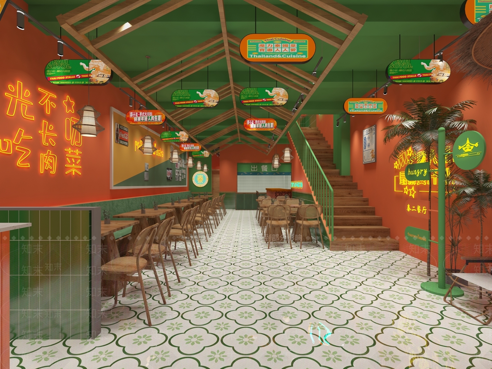 东南亚茶餐厅3D模型下载【ID:1138032305】