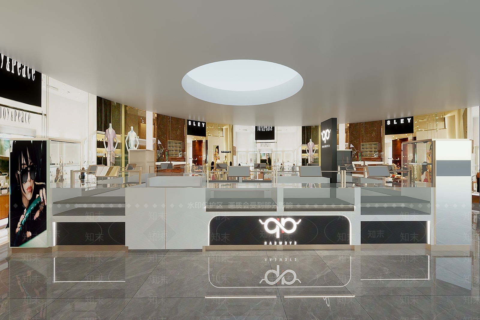 现代眼镜店3D模型下载【ID:1138033527】