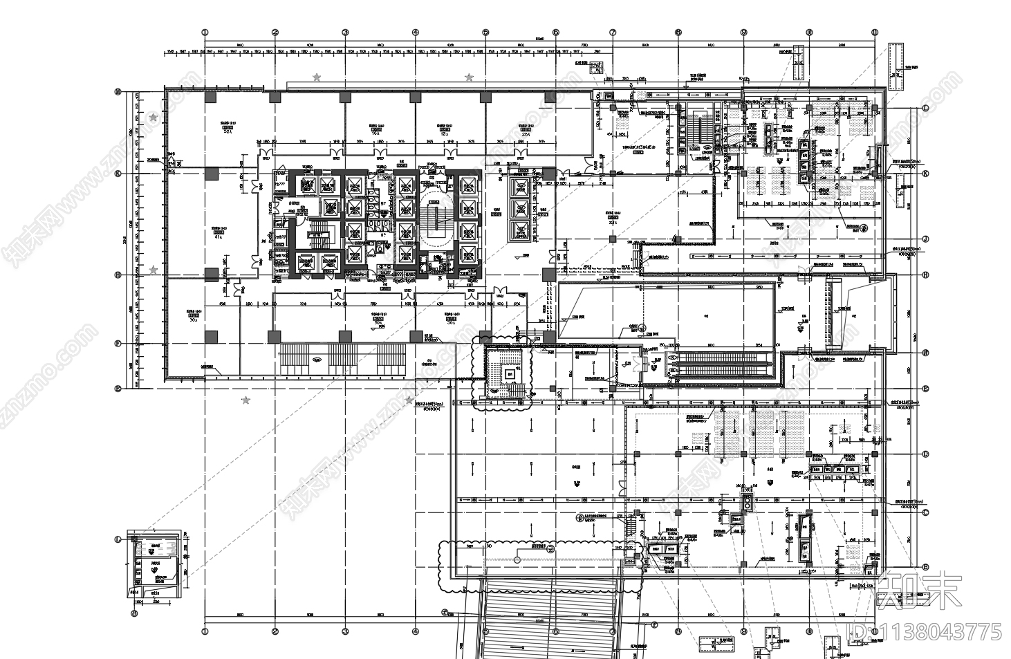 某高层酒店建筑施工图下载【ID:1138043775】