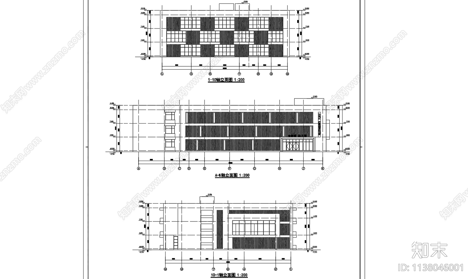 某幼儿园建筑cad施工图下载【ID:1138046001】