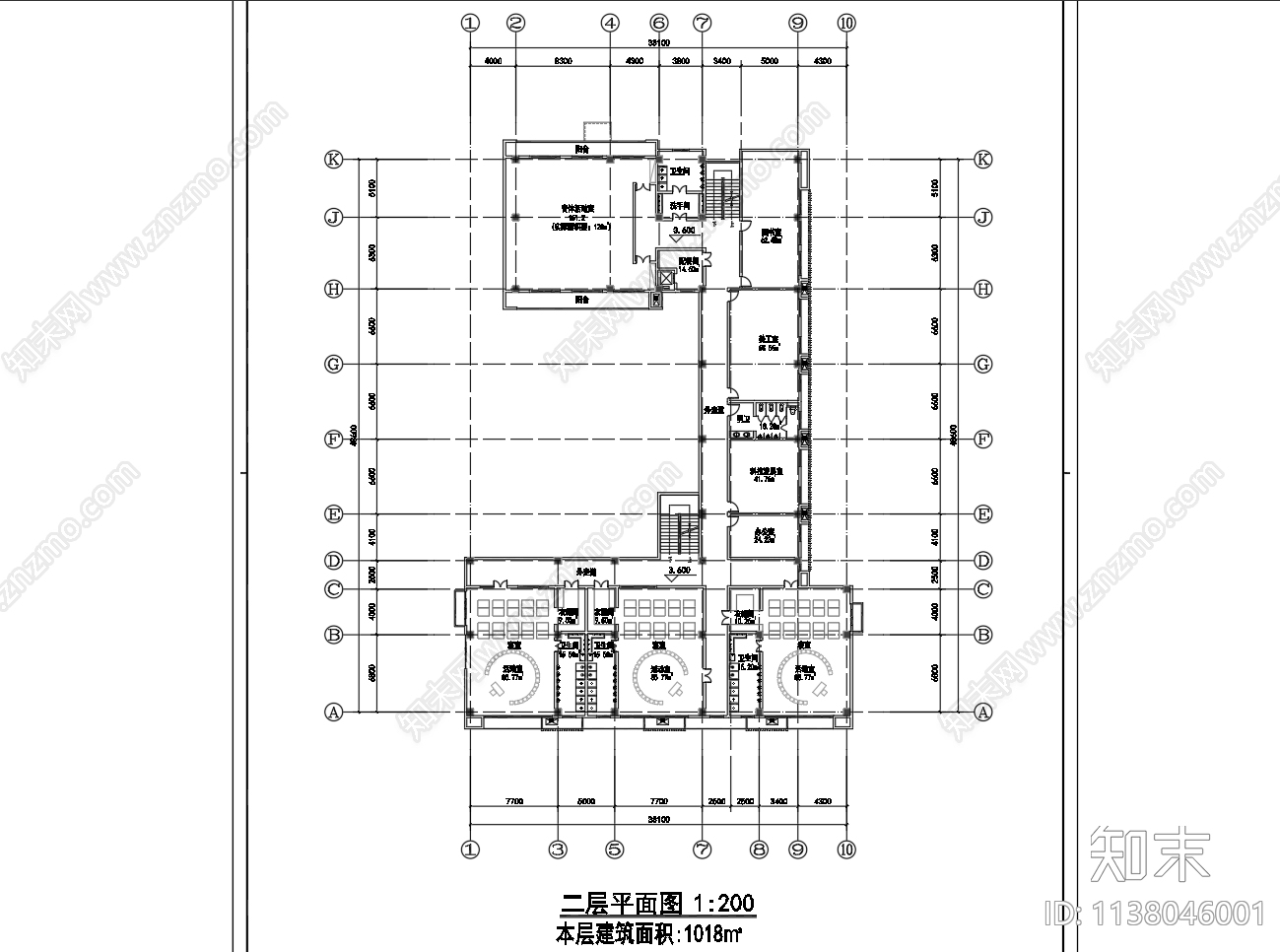 某幼儿园建筑cad施工图下载【ID:1138046001】