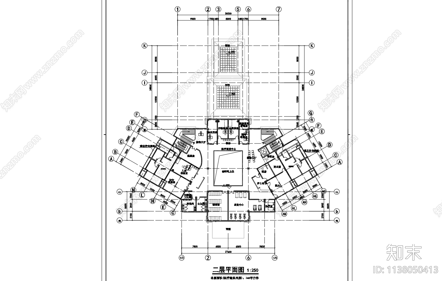 某南方会所建筑cad施工图下载【ID:1138050413】