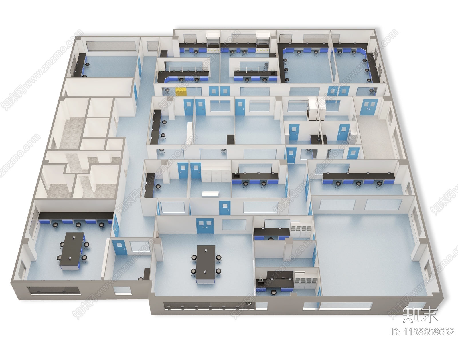 现代实验室3D模型下载【ID:1138659652】