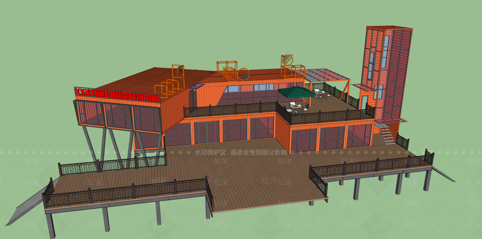 现代接待中心SU模型下载【ID:1138060200】