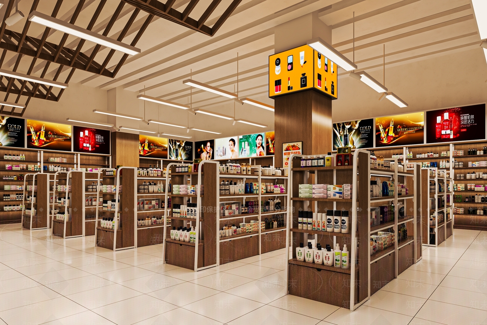 现代生活超市SU模型下载【ID:1138073917】