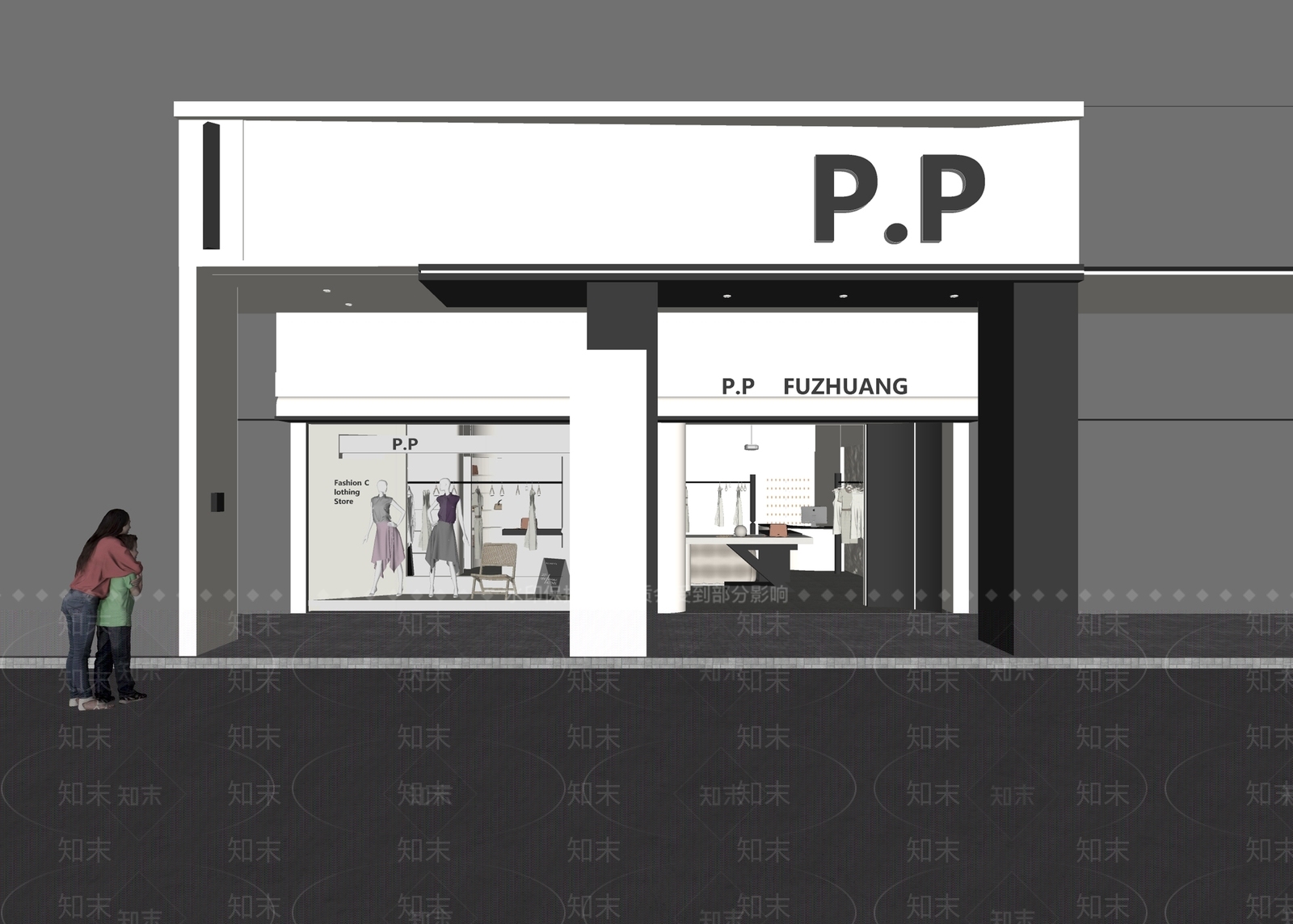 现代服装店SU模型下载【ID:1138073722】